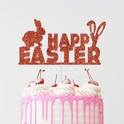 Frohe Ostern Tortenaufleger Hase Ostern Party doppelseitig Spiegel Tortenaufleger
