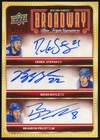 2025-26 New York Rangers Centennial Broadway Triple Auto Stepan Boyle Prust /10
