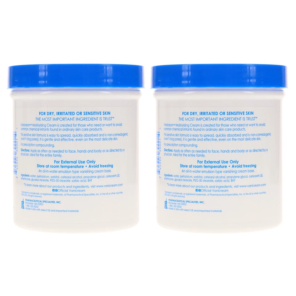 Crema hidratante para la piel Vanicream 16 oz paquete de 2 Foto 4 de 4