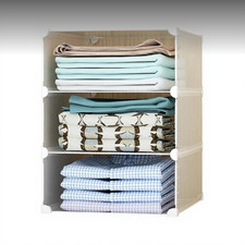 Étagère modulable en résine à deux colonnes cinq niveaux