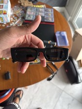 Saint Laurent SL 553 001 Sunglasses Black/Black Lenses Rectangle Shape 52mm