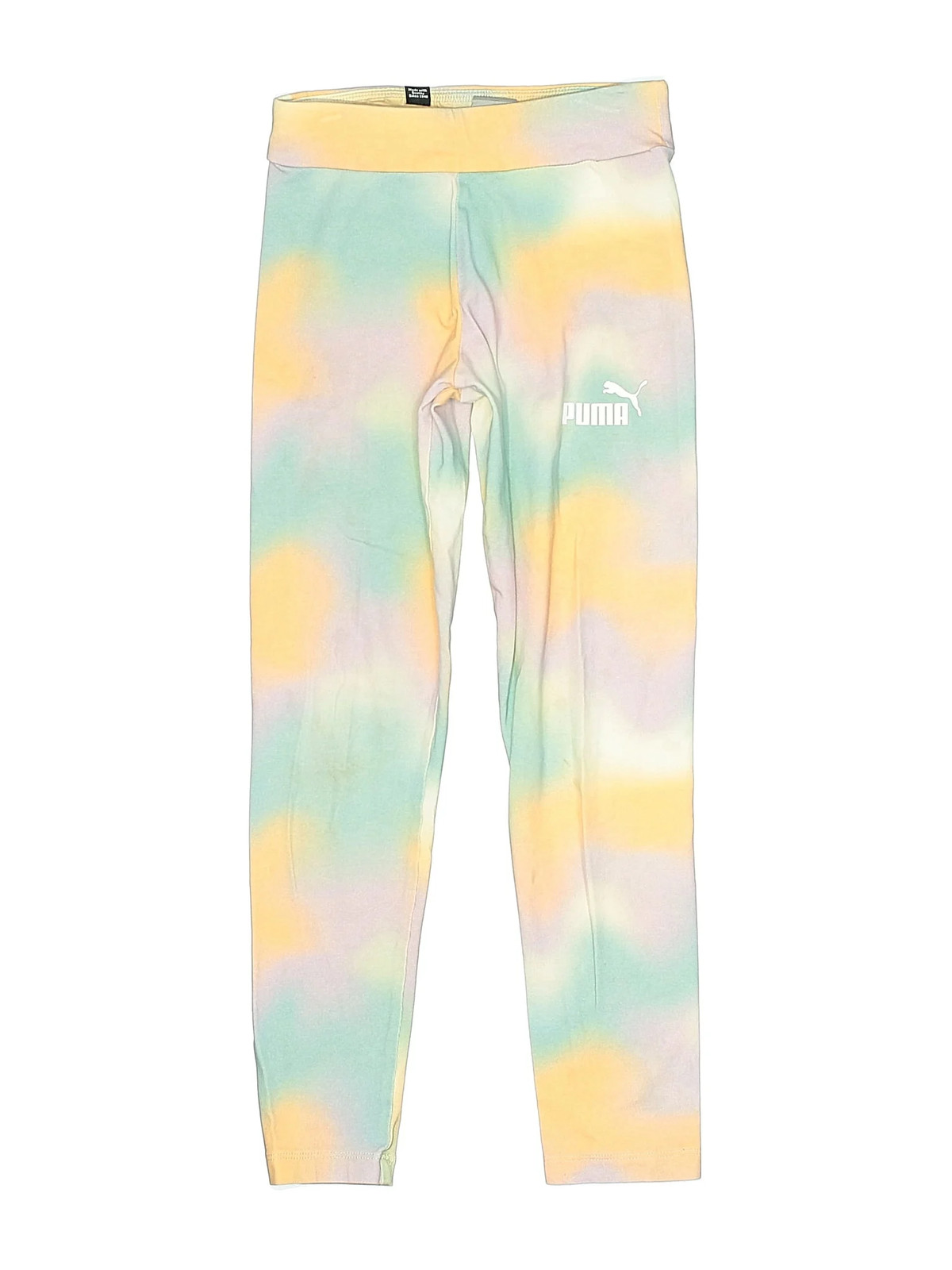 Puma Girls Yellow Active Pants S Youth