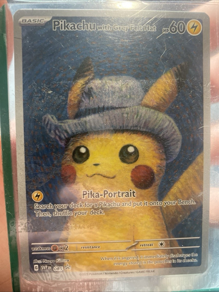 ゴッホピカチュウ　Pikachu with Grey Felt Hat Pokémon × Van Gogh Museum: Pikachu with Grey Felt Hat Promo