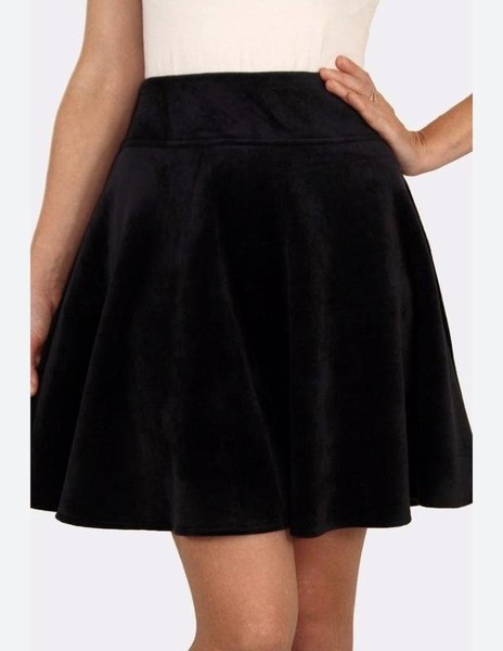 Women Alaïa Skirt Black Velvet S