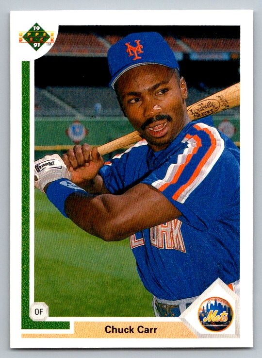 1991 Upper Deck Chuck Carr #514b New York Mets