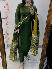 Indian Pakistani Ethnic Kurti Pant Dupatta Set Bollywood Designer Salwar Kameez