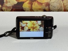 Nikon COOLPIX S4100 14MP Digital Camera Plum W/Battery & 32GB SD Card No Charger