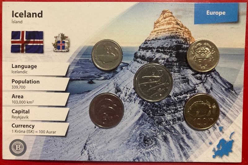 Bradford Exchange Iceland Coin Uncirculated Set