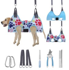 Dog Grooming Hammock Harness for Dogs  Cats with Pet Nail Clipper Trimmer - ...