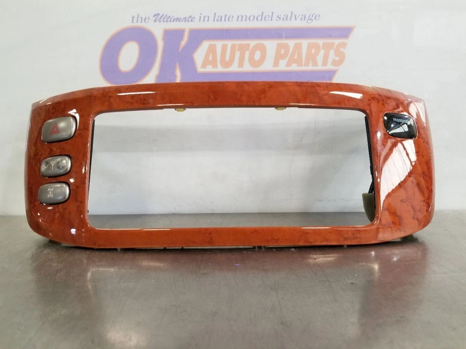 06 2006 LEXUS LX470 TABLERO BISEL MADERA GRANO CIRCUNDANTE RADIO CONTROLES Foto 4 de 4