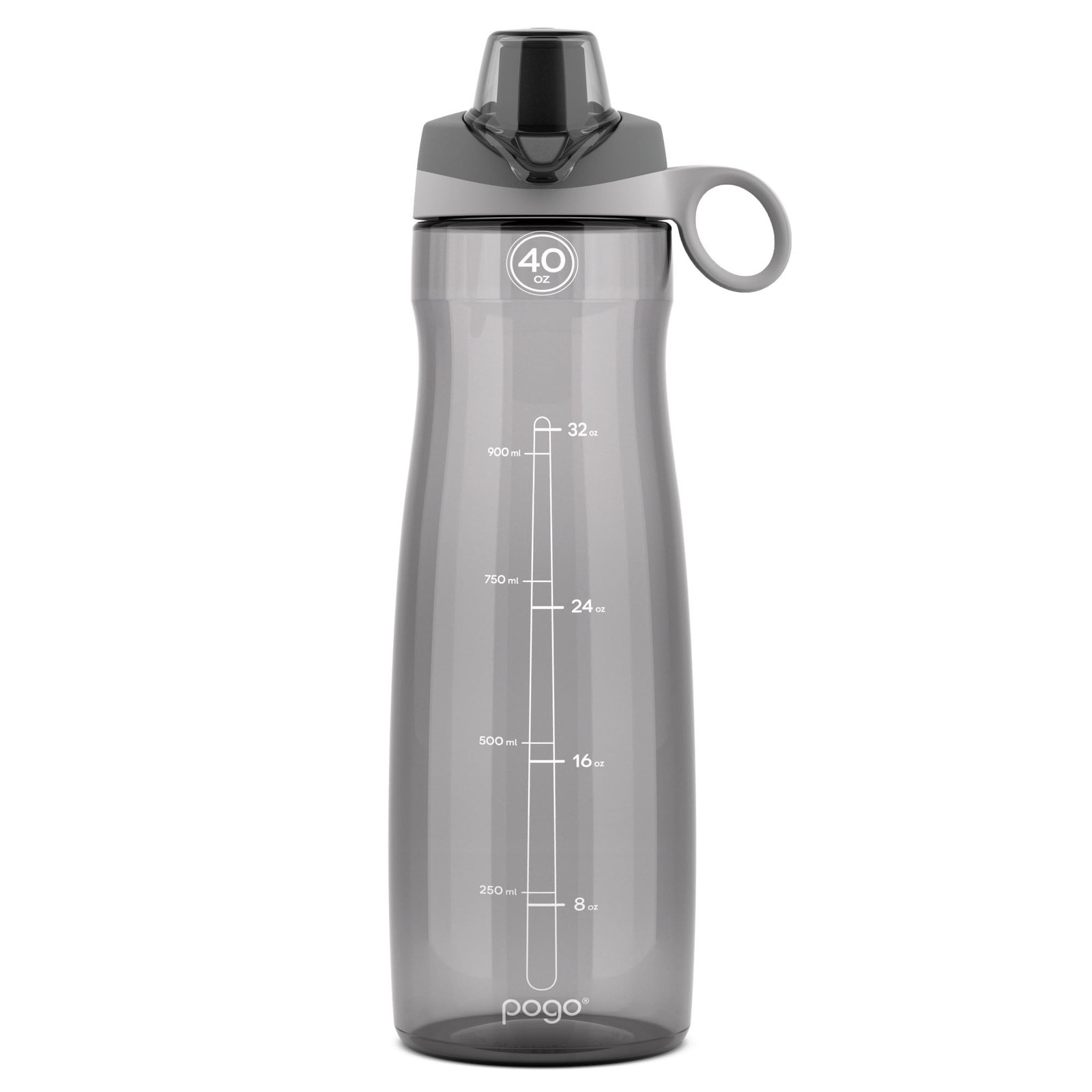 With Chug Lid, 40 Oz, Grey 40oz