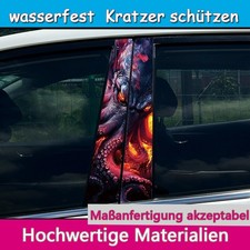2PCS Halloween Sch&auml;del Kopf Tintenfisch Autot&uuml;r B S&auml;ulen Zentrum S&auml;ule Aufkleber