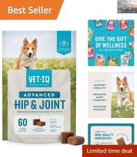 Advanced Hip Joint Chews For Dogs, 60 Count, Chicken Flavored Supplements M...