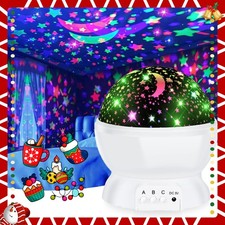 LED Starry Night Sky Projector Lamp Kids Gift Moon Star Light Rotating Cosmos
