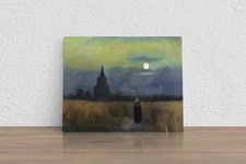 Vincent van Gogh "Old Tower at Sunset" Canvas Print Wall Art Home Decor