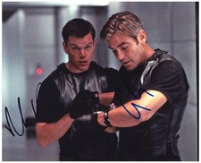 Ocean's 11 George Clooney Matt Damon Autograph 8x10 Photo