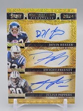 2024 Panini Select Gold Prizm Hall Selections Peppers/Hester/Freeney #8/10
