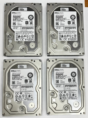 4x Dell EMC HGST Ultrastar 4TB SATA Enterprise HDD HUS726T4TALN6L0 SMART OK