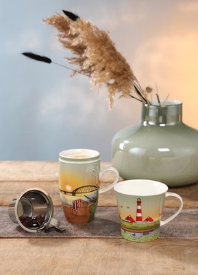 Goebel Scandic Home Teetasse mit Deckel und Sieb Seaview