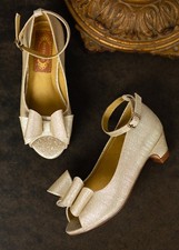 Joyfolie Valeria Heel Light Gold Size 13T Girls Dress Shoes