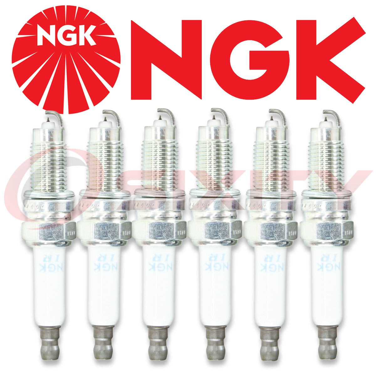 for VW for Audi NGK IZKR7B / 7563 Laser Iridium Long-Life Spark Plug 6 pc