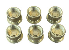 Brass 1/4" Sprinkler Spray Nozzle, 15 Ft, Half Ctrcle Spray Lot of 6 