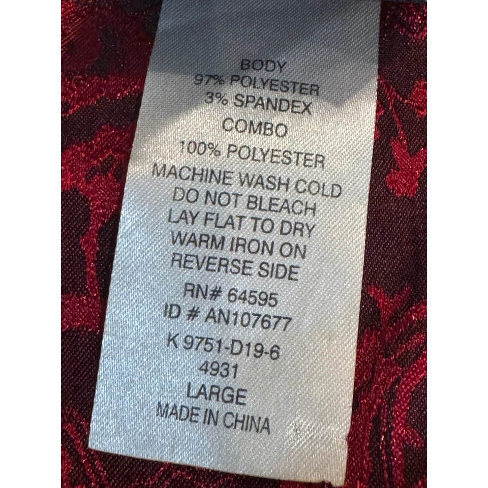 Camiseta sin mangas grande Y2K años 2000 Fashion Bug roja y negra gótica con ribete de encaje Foto 3 de 4