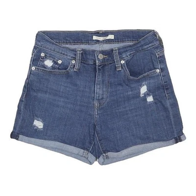 LEVI'S Shorts en Jean Bleu Décontractés Femme Taille S W27 Style Délavé - Photo 1/4