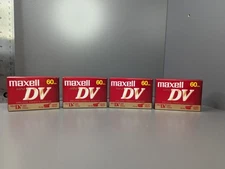 Maxwell Mini DV 60 Min Digital Video Cassette New Sealed Recording Tape Lot Of 4
