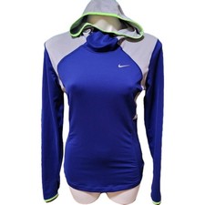 Nike Dri-FIT Hoodie Pullover Thumb Hole Long Sleeve Runner Women Medium Athletic