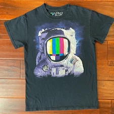 Liquid Blue 2012 Astronaut Spaceman Peace Blue T-Shirt Size Unisex Small