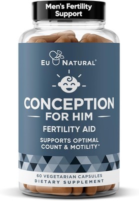 Eu Natural Conception For Him Fertility Aid & Multi - Triple Action 60 Capsules