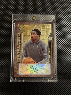 2021 Skybox Metal Universe Champion Rookies Jonathan Kuminga Gold Autographs /10