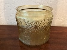 Federal Amber Patrician Spoke Cookie Jar with no Lid