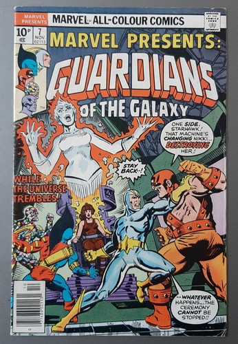 Marvel Comics  MARVEL PRESENTS #7 Guardians Of The Galaxy 1976 10P Price VG
