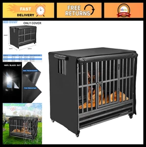 Lourds 48" Couverture de la caisse pour chiens - Durable 600D Isolés, Insonorisés, Insolubles,