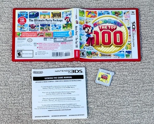 Mario Party The Top 100 - (Nintendo 3DS) - Game Complete - CIB - Tested