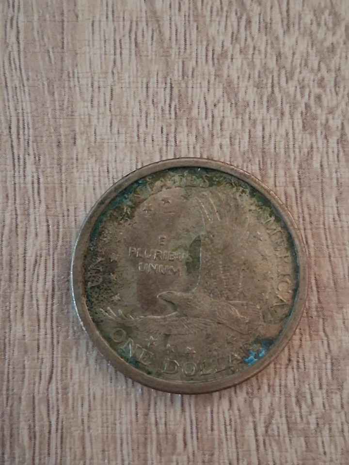 Moneda de dólar Sacagawea 2000 p águila herida Foto 3 de 4