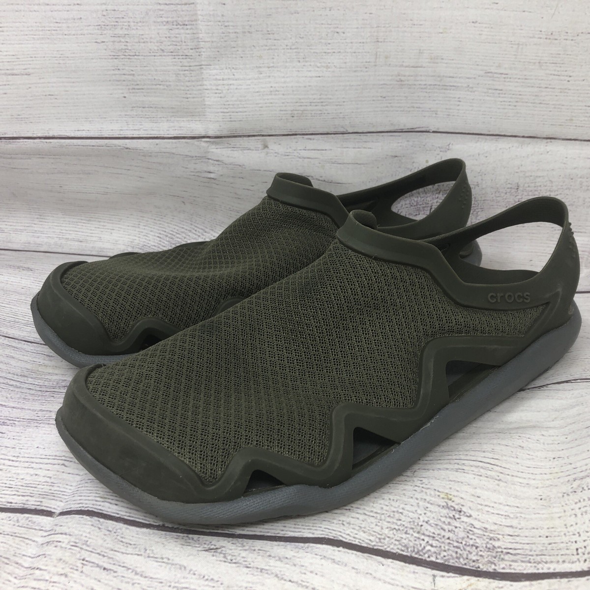 Crocs Fishing Shoes Crocs Sandals Swift Water Mesh Wave Men's Size