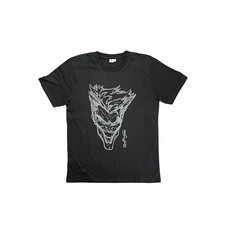 DC Batman JOKER FACE Comic Film Shirt T-Shirt Kurzarm Freizeitshirt Schwarz