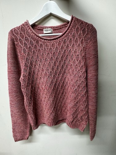 Women’s M&S Indigo Collection Jumper Size 12 Coral Excellent Condition
