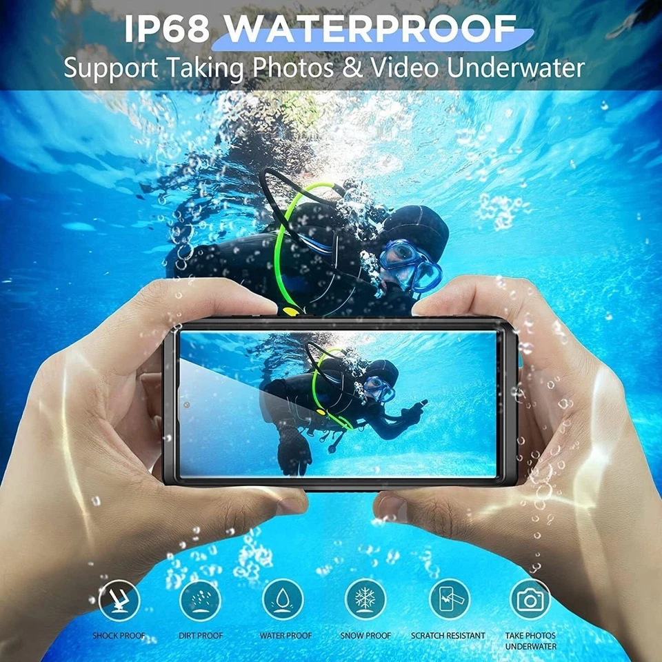 For Samsung Galaxy S23 Ultra 360 Degree Full Body Waterproof Phone Case Cover - Image 4 of 4