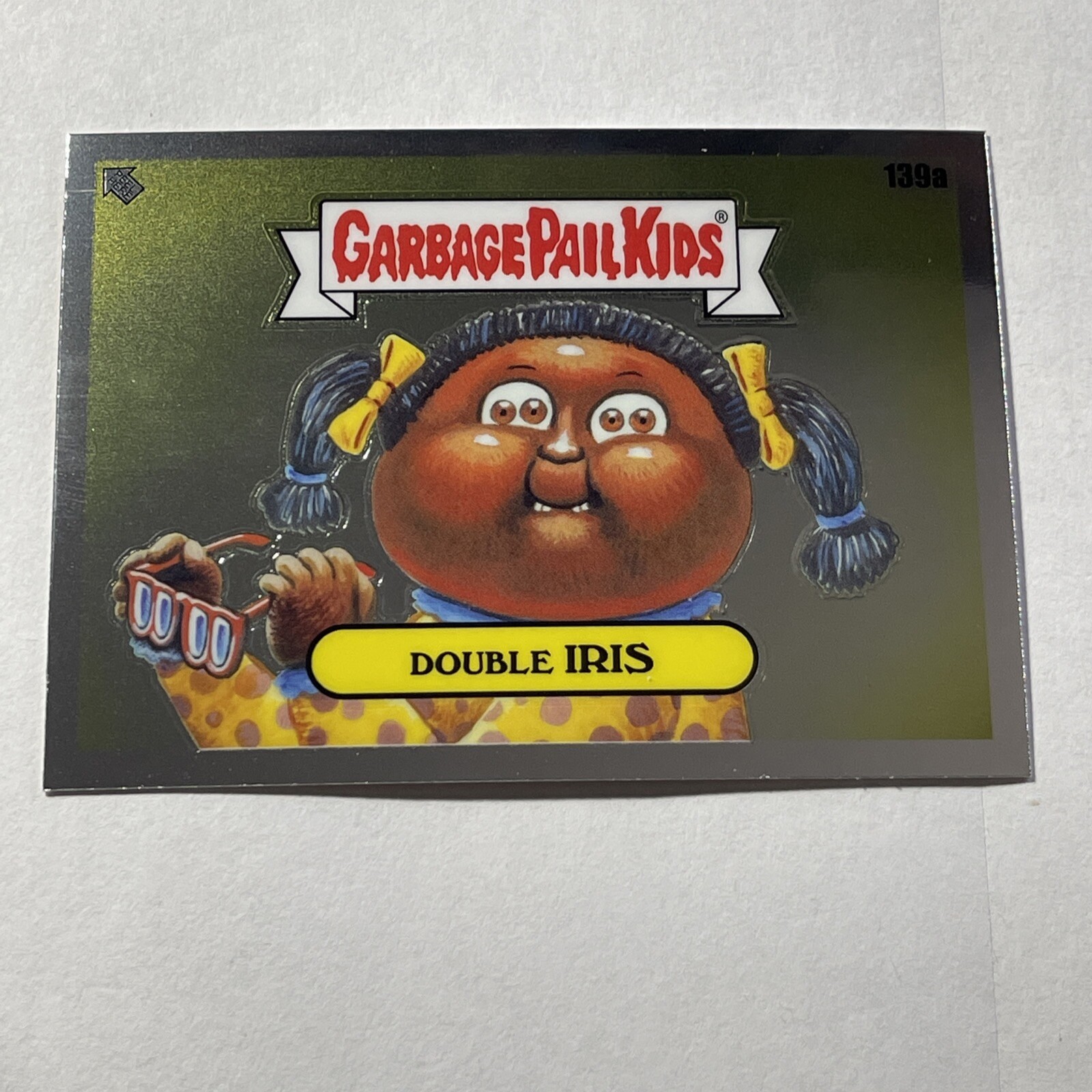 2021 Topps Garbage Pail Kids Series 4 Chrome DOUBLE IRIS GPK Card #139a