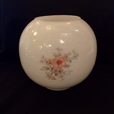 PINK FLOWER GLOBE replacement glass lamp shade for traditional vintage oil lamp