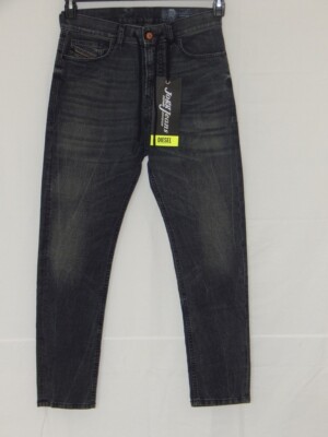 DIESEL Jogg Jeans D-VIDER CB-NE Stretch Denim Pants Faded Black Men 28x26 NWT