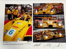 PORSCHE RS SPYDER PHOTO PRINT, DHL PENSKE,SIGNED BY,MAASSEN,COLLARD, LUHR 13X19