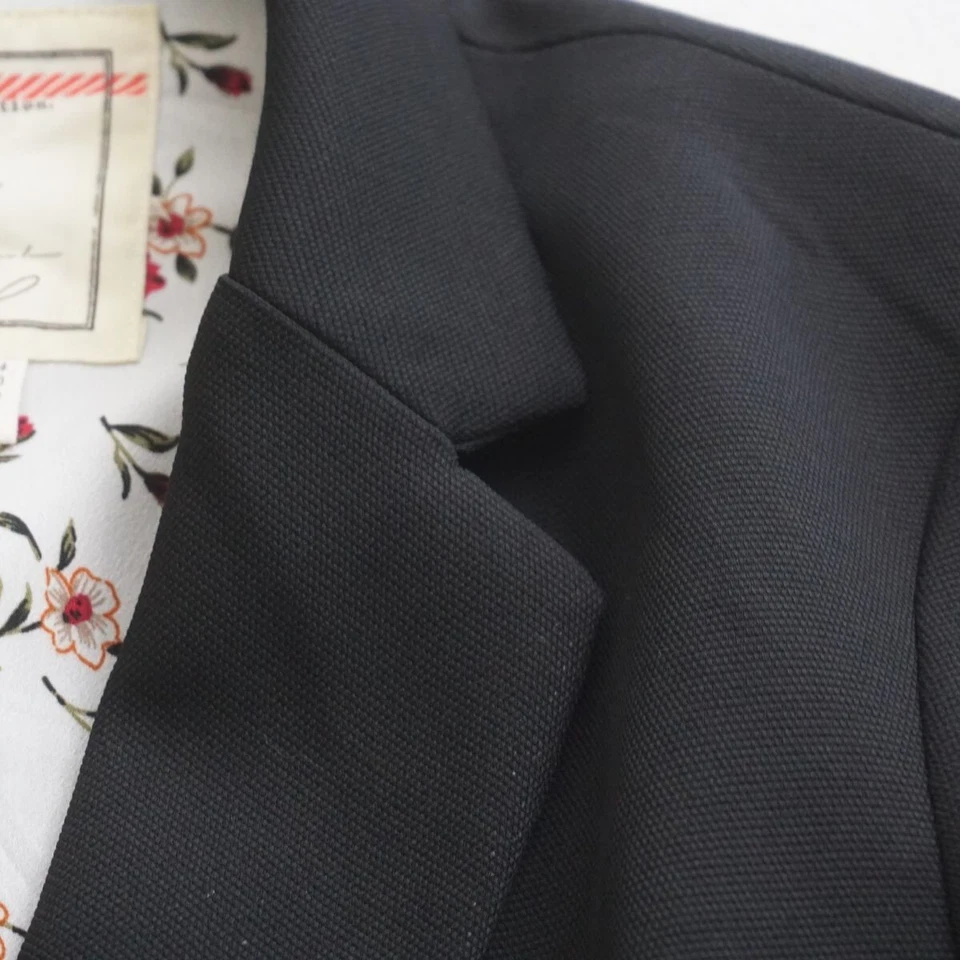 Cartonnier женщин Lloyd Blazer завязанный рукав черный полиэстер размер 10 США - Изображение 2 из 4