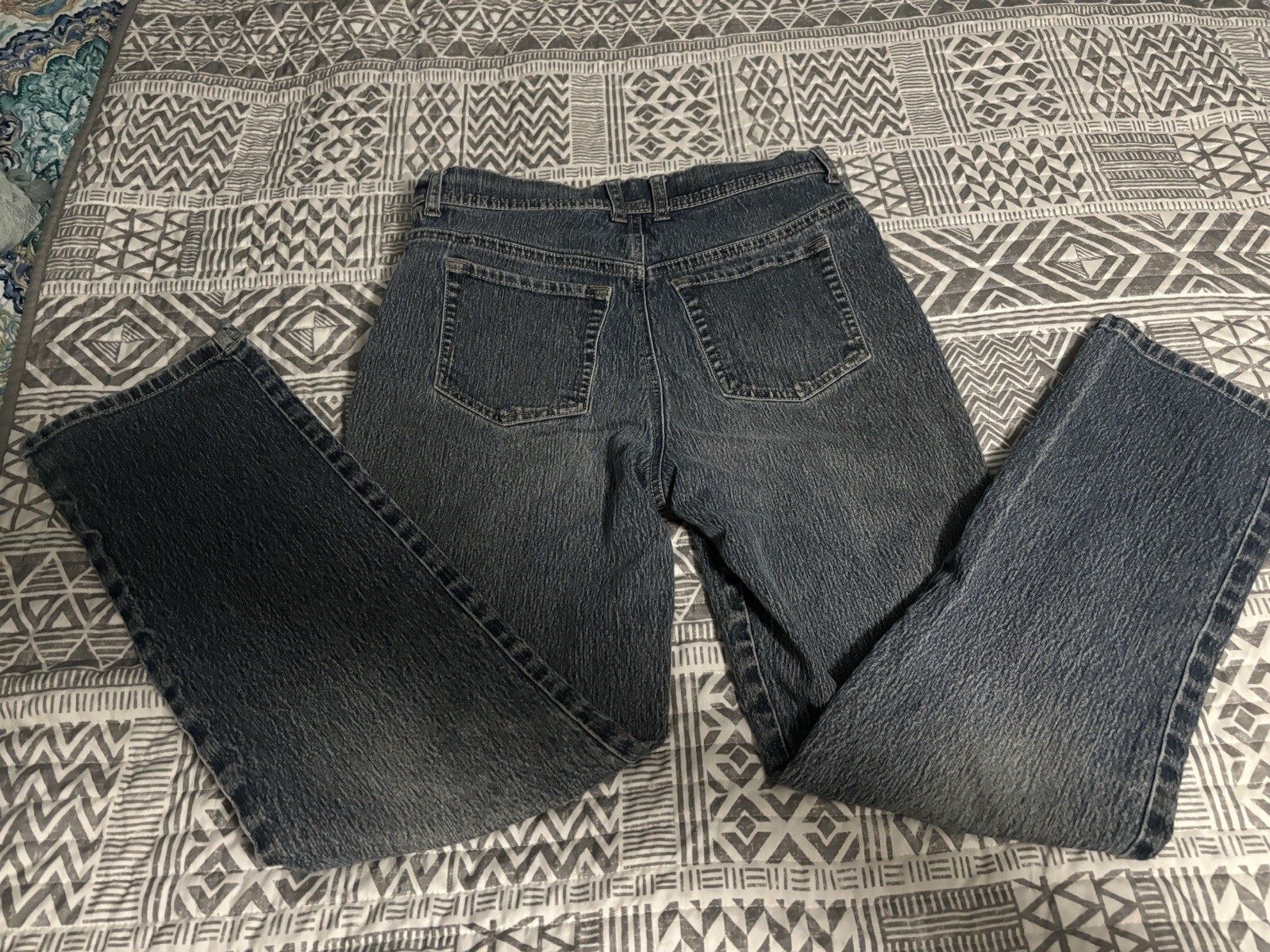 Gloria Vanderbilt Womens Amanda Straight Stretch Blue Denim Jeans Size 8 28x28