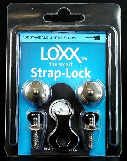 LOXX Electric Guitar/Bass Strap Lock - Nickel
