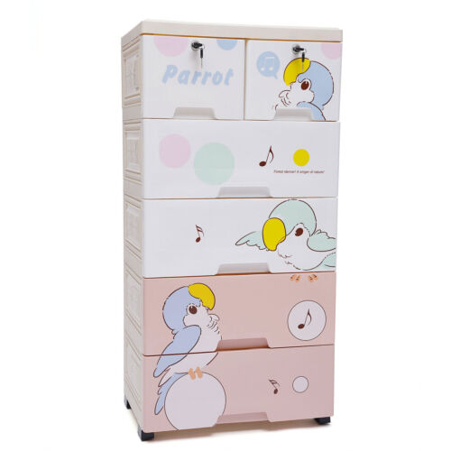 Dresser Chest 6 Drawer Cabinet Bedroom Storage Organizer Plastic Stand Furniture